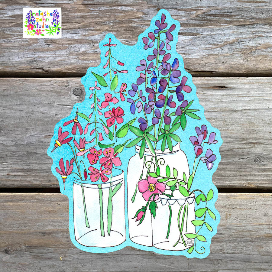 Alaska Bouquet Watercolor Sticker