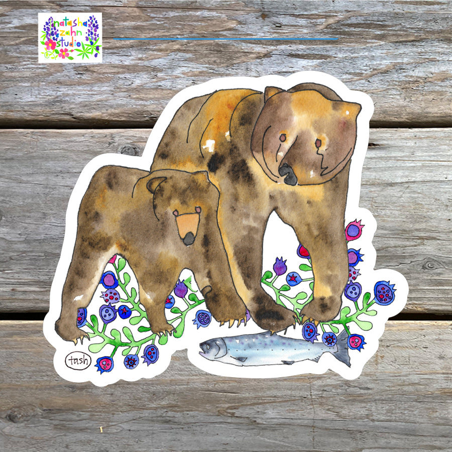 Kodiak Brown Bear Sticker