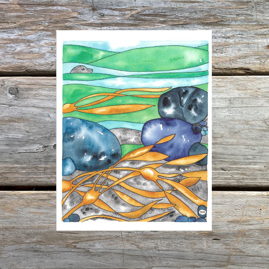 First, the Beach Note Card