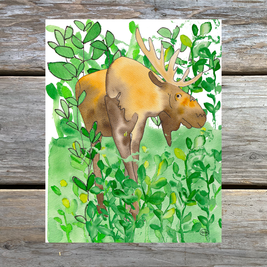 Mainland Moose Note Card