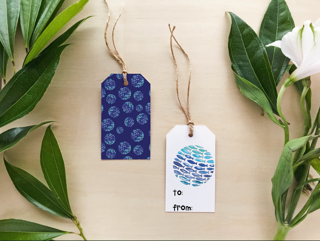 Fishie Ombre Wrapping Paper