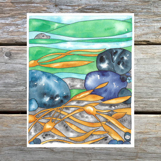 First, the Beach Art Print