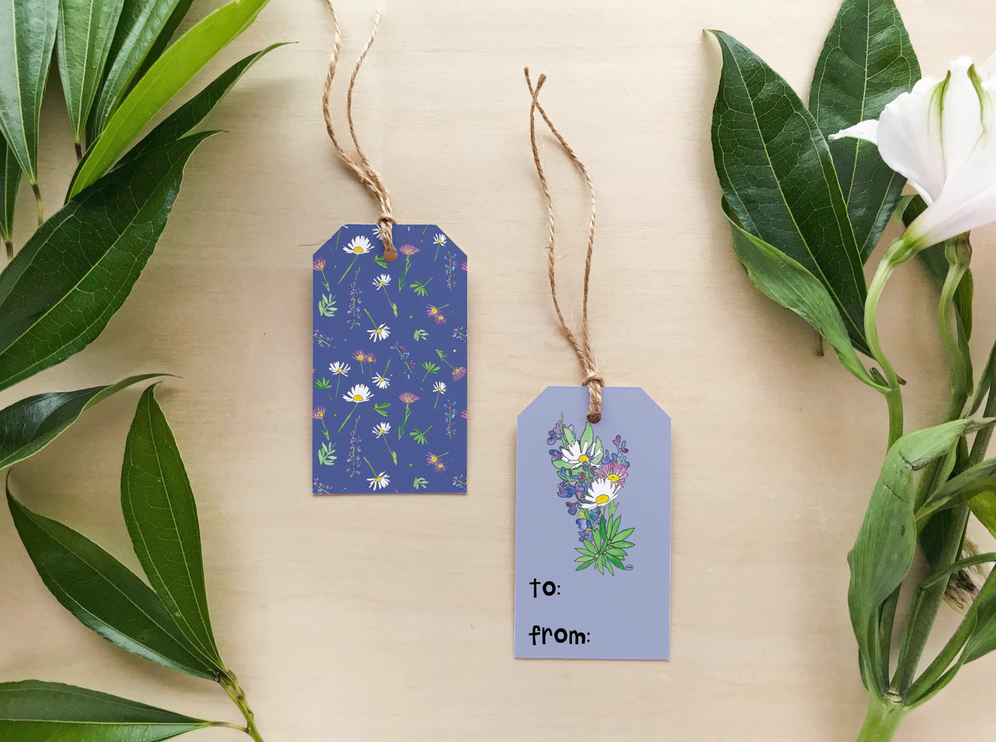 Wildflower Paper & Gift Tag Set