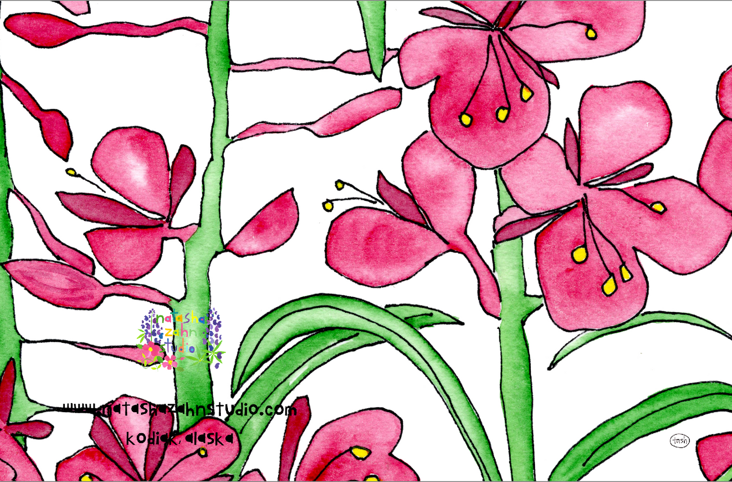Giant Fireweed Note Card
