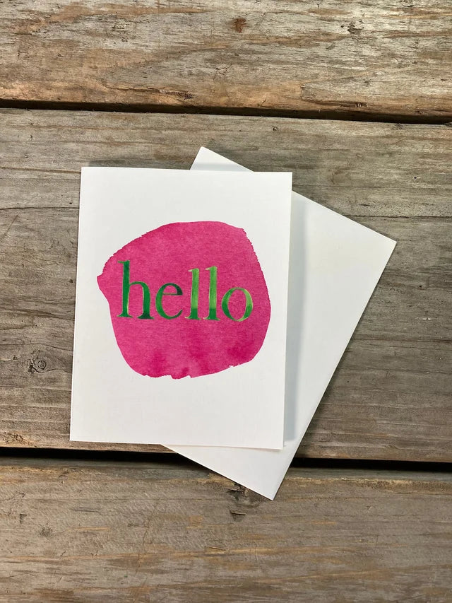 Hello Note Card