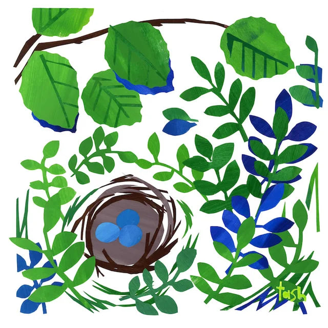 Nest Collage Art Print