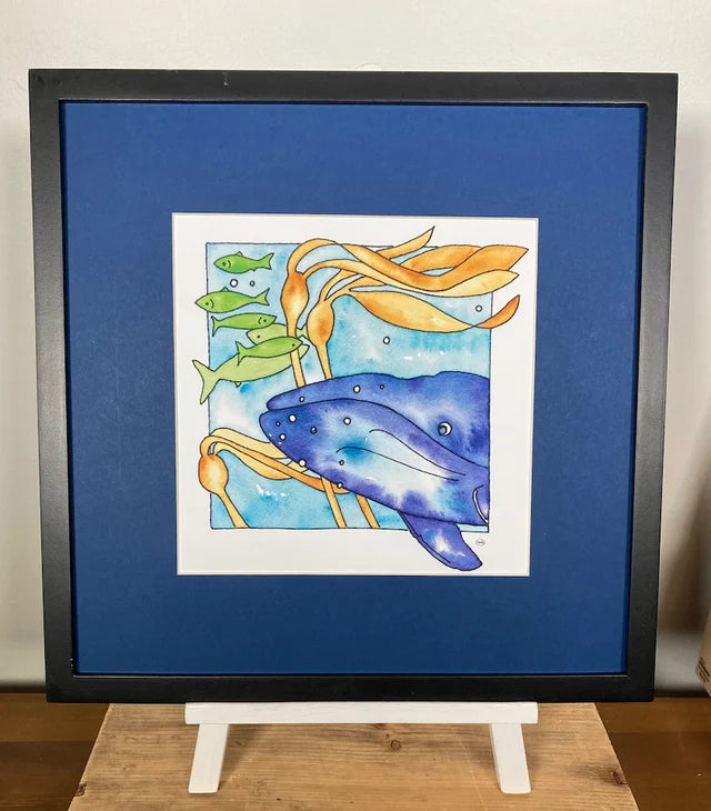 Nia's Whale Art Print
