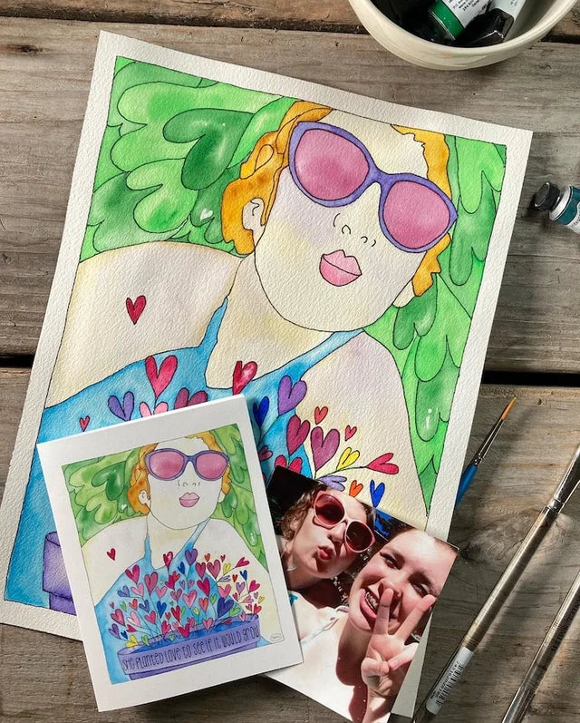She Planted Love Note Card