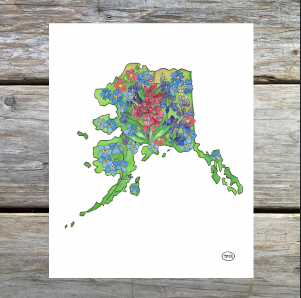 Alaska in Bloom Note Card