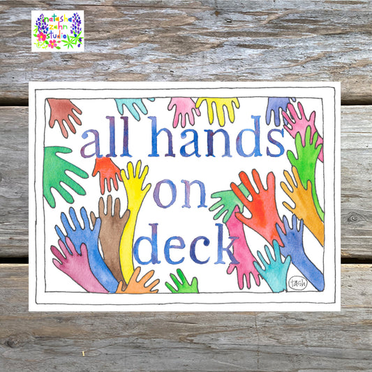 All Hands On Deck Sticker