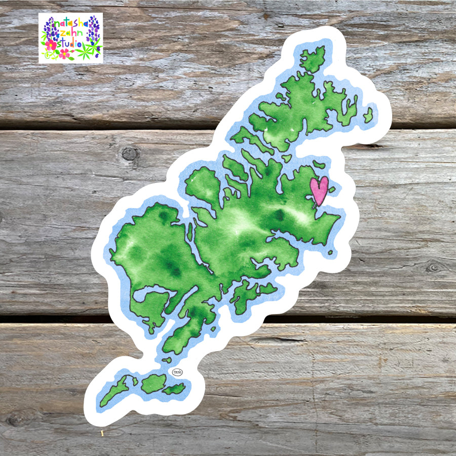 Kodiak Archipelago Sticker, You are my Rock Sticker