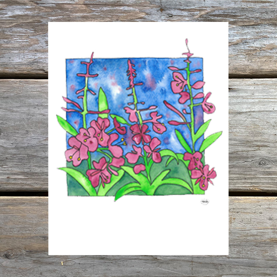 Fireweed Blues Note Card