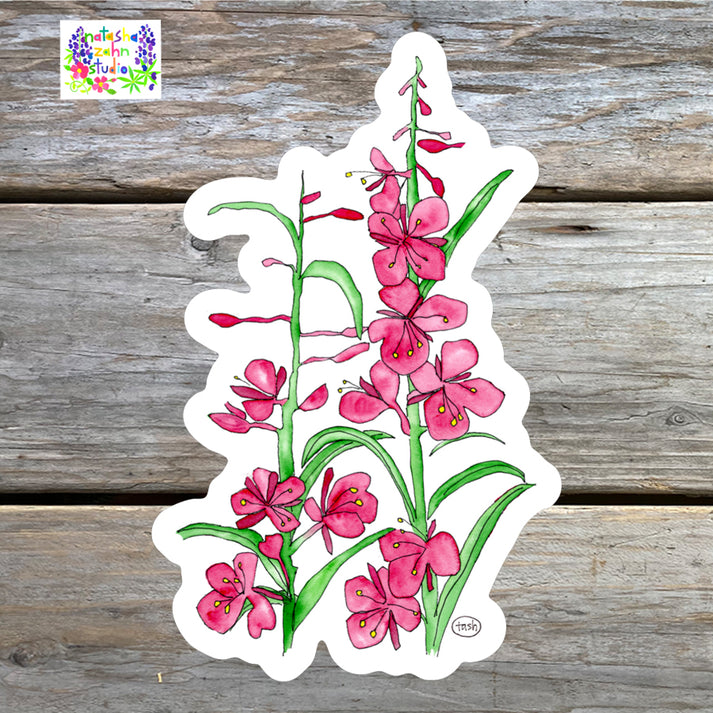 Fireweed Sticker | Natasha Zahn Studio