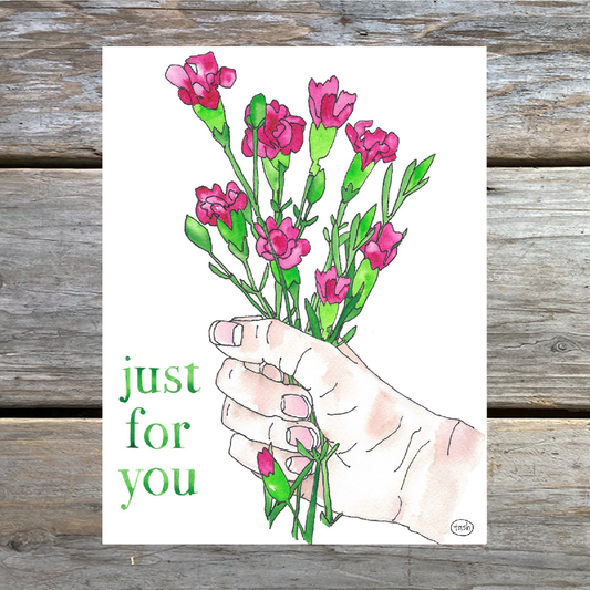 Just For You Note Card