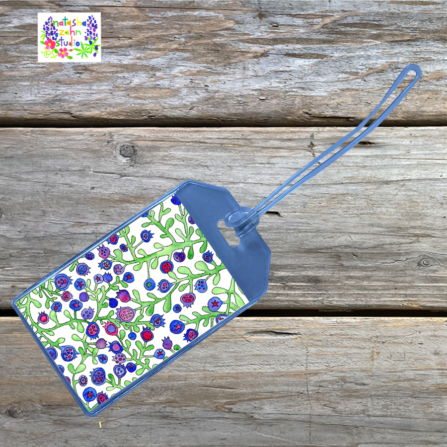 Luggage Tags, Blueberry Fields
