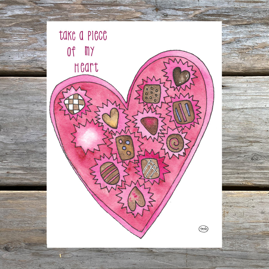 Take a Piece of My Heart Note Card