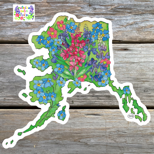Alaska in Bloom Sticker