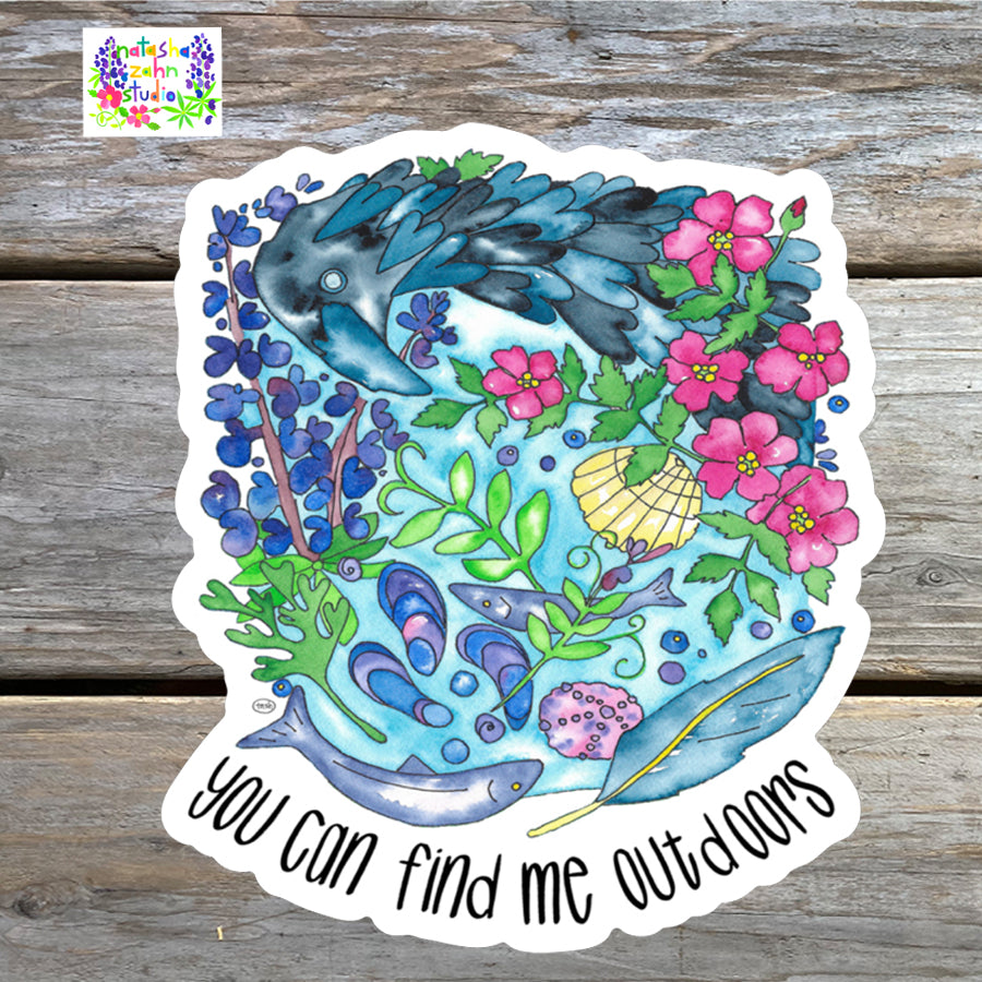 You Can Me Outdoors Sticker