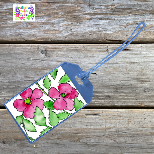 Luggage Tags, Wild Roses