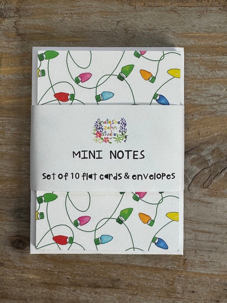 Christmas Lights Mini Notes