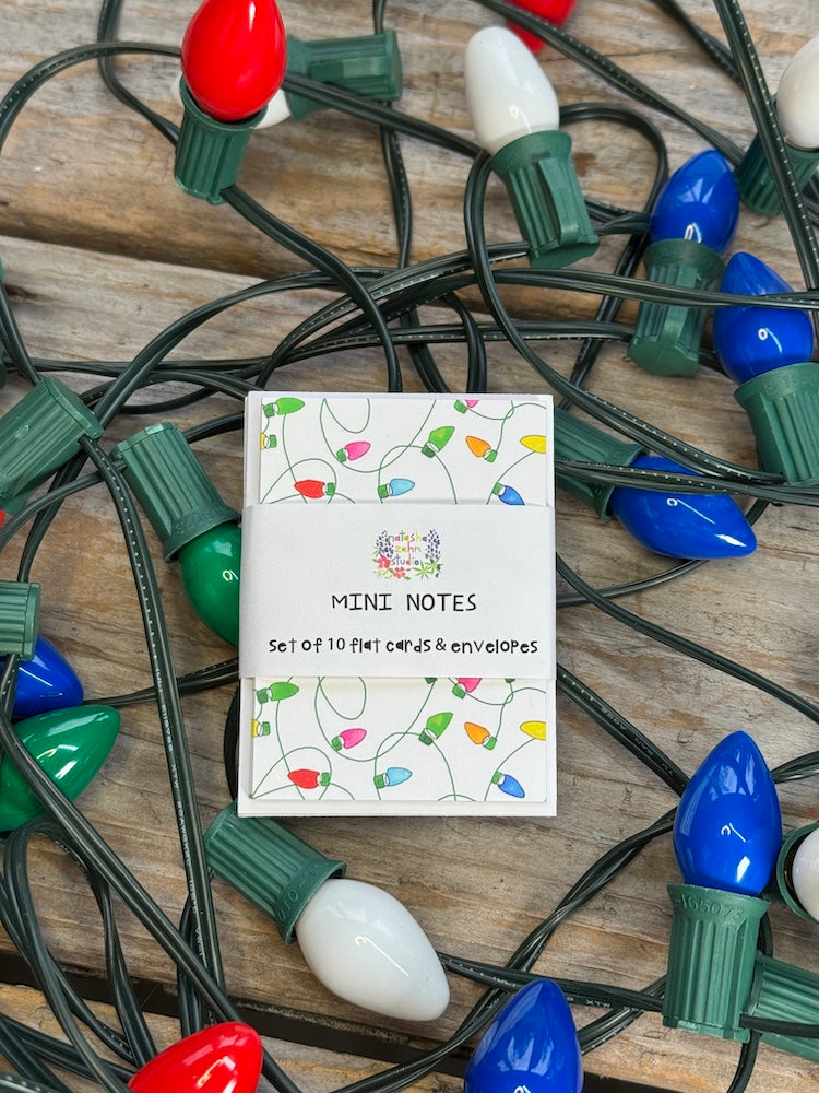 Christmas Lights Mini Notes