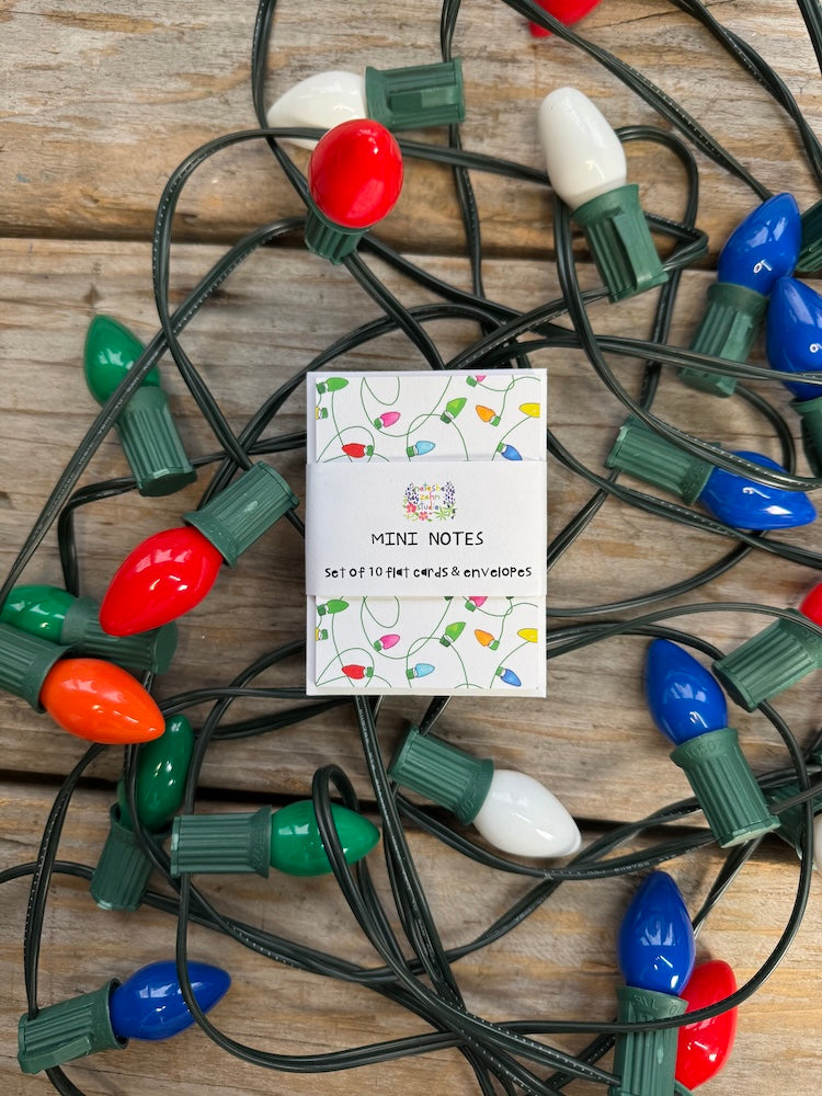 Christmas Lights Mini Notes