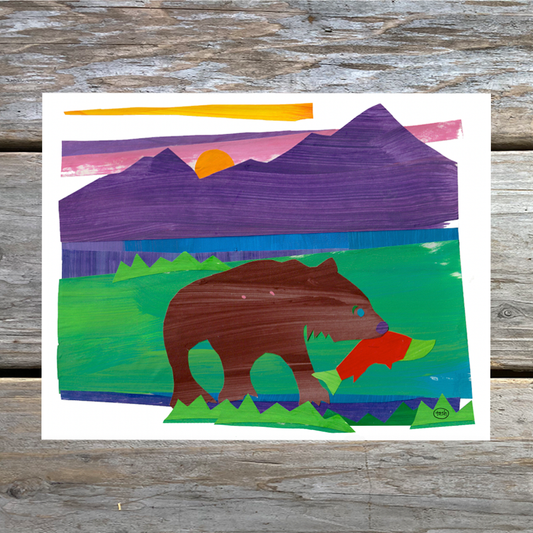 Buskin Bear Notecard