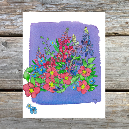 Forget-Me-Not Note Card