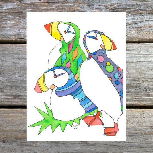 Puffin Watercolor Card Pack