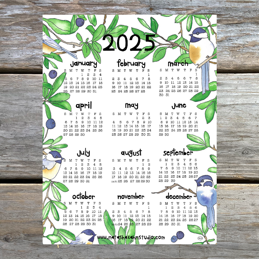 2025 Year At A Glance Calendar Natasha Zahn Studio 2025-year-at-a-glance-calendar-natasha-zahn-studio