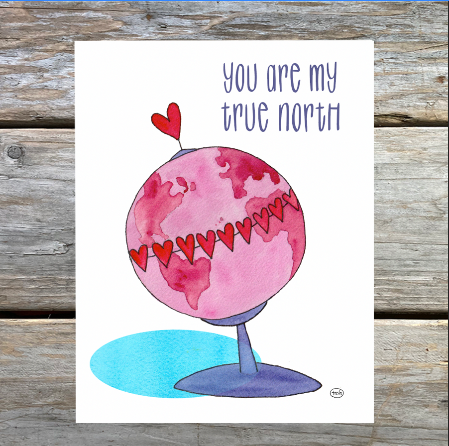 True North Note Card