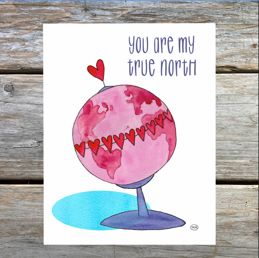 True North Note Card