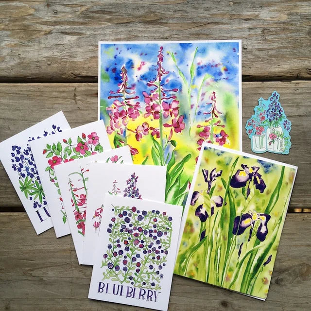 Alaskan Wildflower Gift Pack of Art Goods