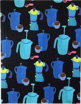 Coffee Pot Collage Art Print
