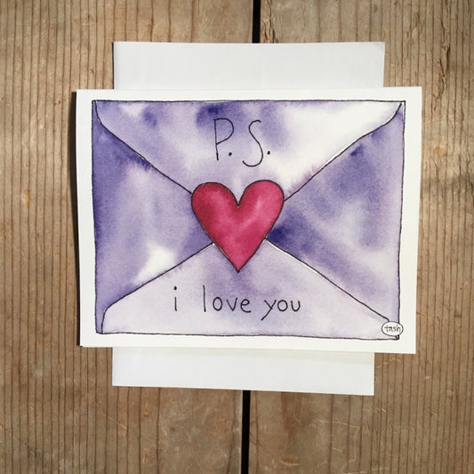 P.S. I love you Note Card