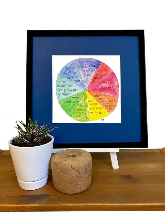 Color Wheel of Happiness Art Print