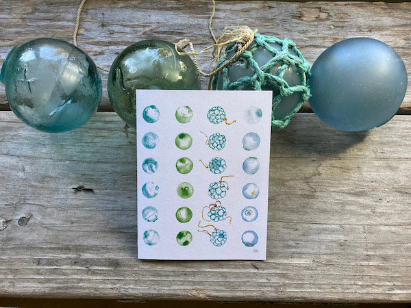 Glass Floats Note Card