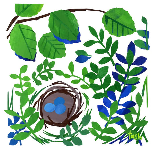 Nest Collage Art Print