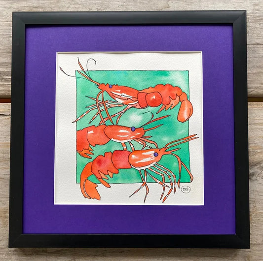 Spot Prawns Original Painting