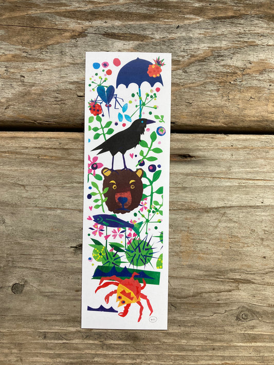 Bookmark-Stacked Animals Collage