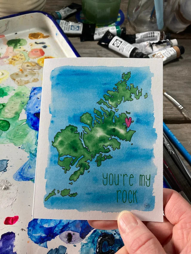You're My Rock Note Card Pack